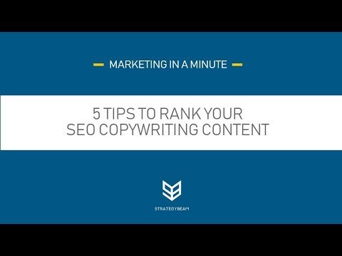 5 Of The Best Tips To Rank Your SEO Copywriting Projects