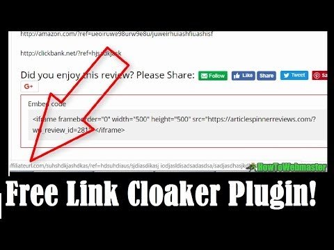 How To Cloak Your Affiliate Links – Free WordPress Cloaker Plugin