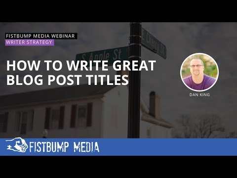 How To Write Great Blog Post Titles