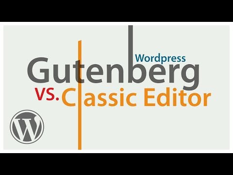 Creating web pages with GUTENBERG VS.The CLASSIC Editor